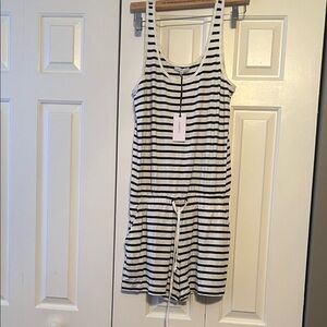 Striped Sleeveless romper